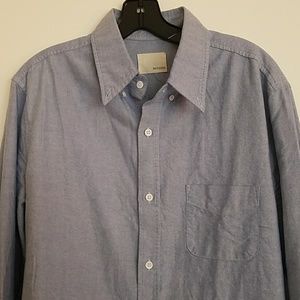 Band of Outsiders Blue Oxford Button Down XL